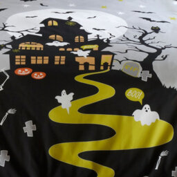 Bedlam Haunted House Glow In The Dark Duvet Cover Set - thumbnail 3