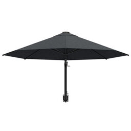Berkfield Wall-Mounted Parasol With Metal Pole 300 Cm Anthracite - thumbnail 4
