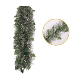 2M Christmas Die Cut Xmas Tree Silver Tinsel