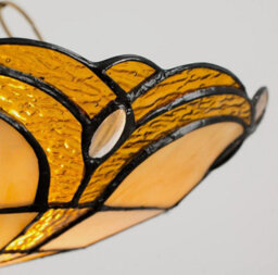 Tiffany Lampshade Ceiling Light Shade Pendant Glass Handcrafted Uplighter Lamp - thumbnail 3
