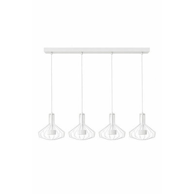 Luminosa Lighting Luminosa Axia Bar Pendant Ceiling Light White 4X Gx53 - image 1