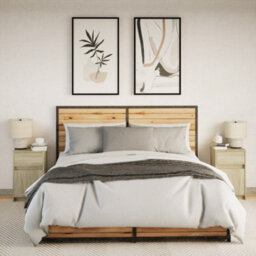 Berkfield Bedside Cabinets With Led Lights 2 Pcs Sonoma Oak Engineered Wood - thumbnail 5