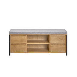 Sobuy Fsr149-N, Hallway Shoe Bench Shoe Cabinet Shoe Rack Storage Bench, Wood Veneer,w110Xd35Xh45