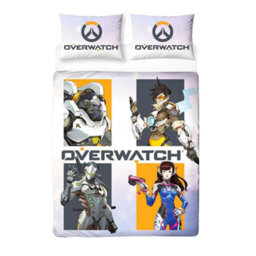 Overwatch Eat Sleep Character Reversible Duvet Set Multicoloured (Double) - thumbnail 3