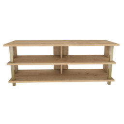 Decorotika Pueblo Tv Stand Tv Unit For Tv's Up To 55 Inches Gold And Oak - thumbnail 4