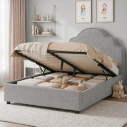 Scalloped Storage Bed With Hydraulic Lift - thumbnail 5