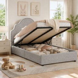 Scalloped Storage Bed With Hydraulic Lift - thumbnail 3