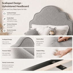 Scalloped Storage Bed With Hydraulic Lift - thumbnail 8