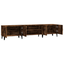 Berkfield Tv Cabinet Smoked Oak 180X31.5X40 Cm Engineered Wood - thumbnail 7