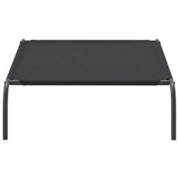 Vidaxl Elevated Dog Bed Black 110X65X20 Cm Oxford Fabric And Steel - thumbnail 5