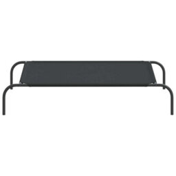 Vidaxl Elevated Dog Bed Black 110X65X20 Cm Oxford Fabric And Steel - thumbnail 4