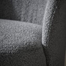 Bersaba Grey Boucle Occasional Chair (H)770mm (W)560mm (D)650mm - thumbnail 4