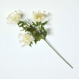 Homescapes Artificial Cream Handcrafted Protea Spray Single Stem Flower, 65 Cm - thumbnail 1