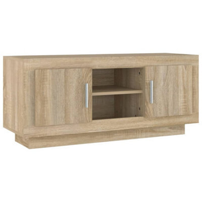 Vidaxl Tv Cabinet Sonoma Oak 102X35X45 Cm Engineered Wood - image 1