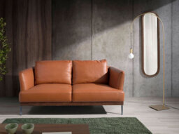 Angel Cerda Elegant Oval Walnut Wall Mirror For Modern Interiors - thumbnail 6