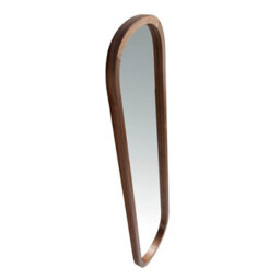 Angel Cerda Elegant Oval Walnut Wall Mirror For Modern Interiors - thumbnail 5