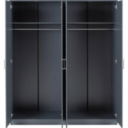 Seconique Dakota 4 Door Wardrobe - Dark Grey - thumbnail 5