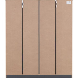 Seconique Dakota 4 Door Wardrobe - Dark Grey - thumbnail 6