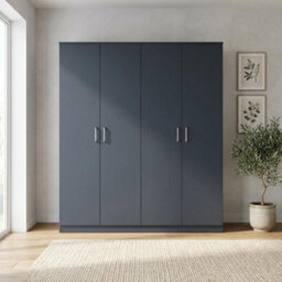 Seconique Dakota 4 Door Wardrobe - Dark Grey - thumbnail 8
