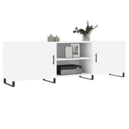 Berkfield Sturdy Tv Cabinet White 150X30X50 Cm Engineered Wood - thumbnail 3