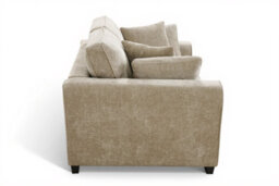 Beige Chenille Fabric 3 + 2 Seater Sofa Set For Living Room Bertie - thumbnail 4
