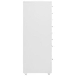 Berkfield Mobile File Cabinet Grey 28X41X109 Cm Metal - thumbnail 3