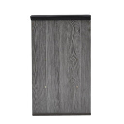 Grey & White Wood Ottoman Shoes Storage Rack Bench Padded Black Seat Cabinet Cupboard Stand - thumbnail 3