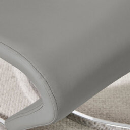 Furniturebox Uk 4 Seater Dining Set - Imperia White High Gloss Dining Table And Chairs - 4 Elephant Grey Willow Chairs - thumbnail 6