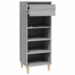 Berkfield Shoe Cabinet Grey Sonoma 40X36X105 Cm Engineered Wood - thumbnail 6