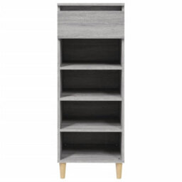 Berkfield Shoe Cabinet Grey Sonoma 40X36X105 Cm Engineered Wood - thumbnail 7