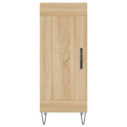 Berkfield Elegant Highboard Sonoma Oak 34.5X34X180 Cm Engineered Wood - thumbnail 8