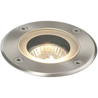 Marine Grade Ip65 Round Ground Light - 50W Gu10 Reflector - Stainless Steel - image 1