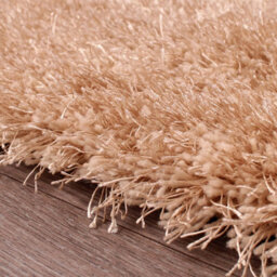 Beige Plain Shaggy Handmade Sparkle Easy To Clean Rug For Dining Room Bedroom And Living Room-60Cm X 110Cm - thumbnail 4