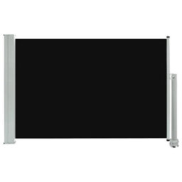 Berkfield Patio Retractable Side Awning 60X300 Cm Black - thumbnail 2