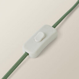 Valuelights Taffy Green Stripe Glass Table Lamp With Sage Scallop Shade And Bulb - thumbnail 4
