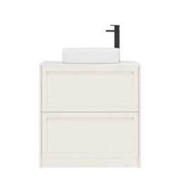 Royal Bathrooms Royal Bathroom Elmore 800mm Classic White Freestanding Countertop Bathroom Vanity Unit 2 Drawer With Lyon Basin - thumbnail 7