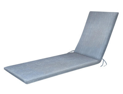 Luxury Living Water Repellant Sunlounger Pad Grey - image 1