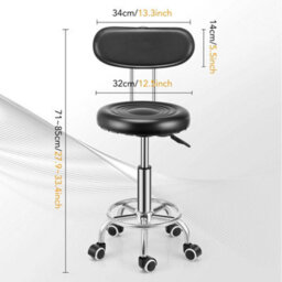 Swivel Kitchen Stool Adjustable Height Bar Chair With Lift - thumbnail 2