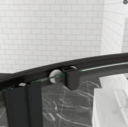 AVER-GROWTH 1200X800X1850mm Matt Black Bathroom Quadrant Shower Enclosure Shower Screen Door Safety Glass - thumbnail 7