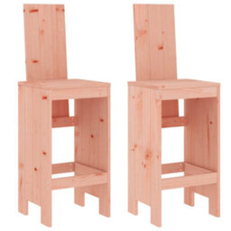 Berkfield 3 Piece Garden Bar Set Solid Wood Douglas - thumbnail 3