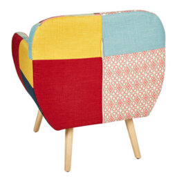 Beliani Armchair Melby Fabric Multicolour - thumbnail 5