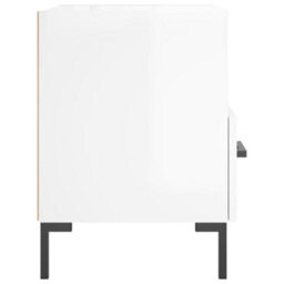 Berkfield Bedside Cabinets 2 Pcs High Gloss White 40X35X47.5 Cm Engineered Wood - thumbnail 8