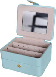 Xample Jewellery Box Organizer, Travel Jewelry Case, Velvet Portable Travel Jewelry Organizer Box For Earrings Bracelets Rings Necklace - thumbnail 5