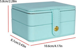 Xample Jewellery Box Organizer, Travel Jewelry Case, Velvet Portable Travel Jewelry Organizer Box For Earrings Bracelets Rings Necklace - thumbnail 9