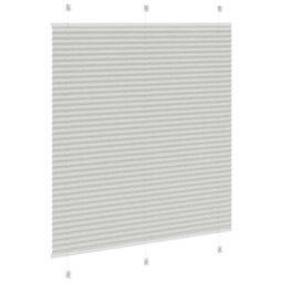 Berkfield Pleated Blind Light Grey 115X150 Cm Fabric Width 114.4 Cm Polyester - thumbnail 4