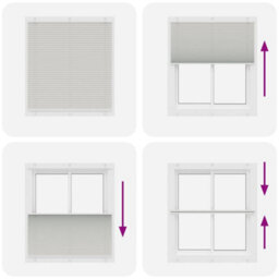 Berkfield Pleated Blind Light Grey 115X150 Cm Fabric Width 114.4 Cm Polyester - thumbnail 7