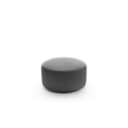 Abakus Direct Texas Round Swivel Footstool In Dark Grey - thumbnail 3