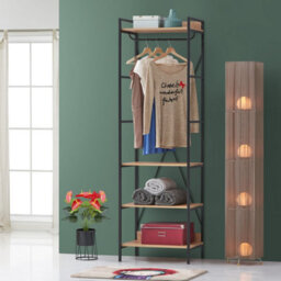 Timber Art Design 4 Tier Open Wardrobe Riviera  Oak   Bedroom Furniture - thumbnail 3