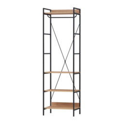 Timber Art Design 4 Tier Open Wardrobe Riviera  Oak   Bedroom Furniture - thumbnail 2