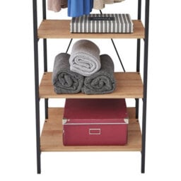 Timber Art Design 4 Tier Open Wardrobe Riviera  Oak   Bedroom Furniture - thumbnail 5